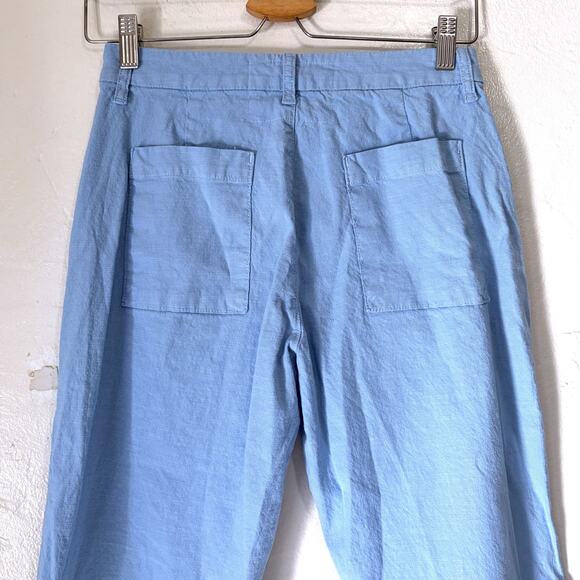 Frank & Eileen Kinsale Performance Pant Light Blue Crop Made in USA Size 4 - Picture 5 of 11